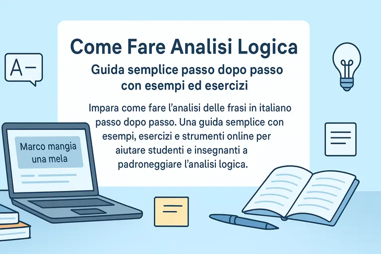 come fare analisi logica