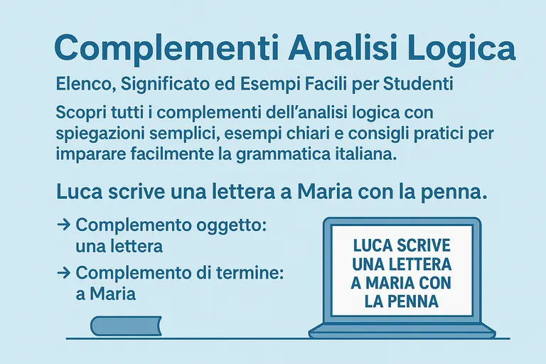 complementi analisi logica