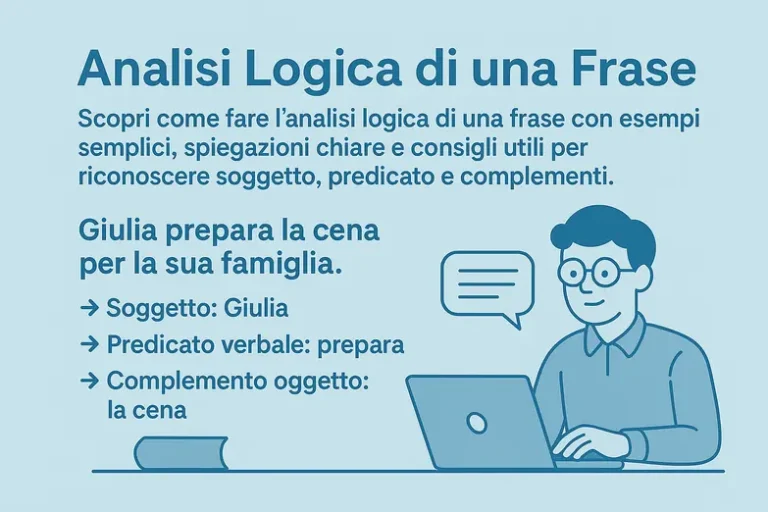 analisi logica di una frase