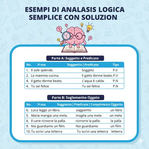 Frasi Analisi Logica Semplici 