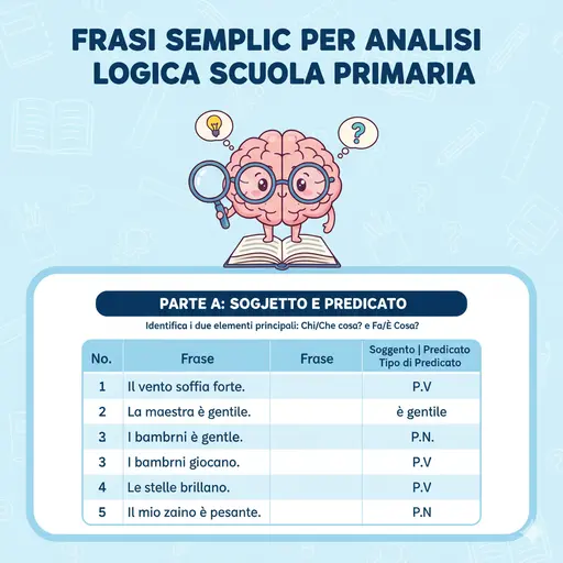 Frasi Analisi Logica Semplici 