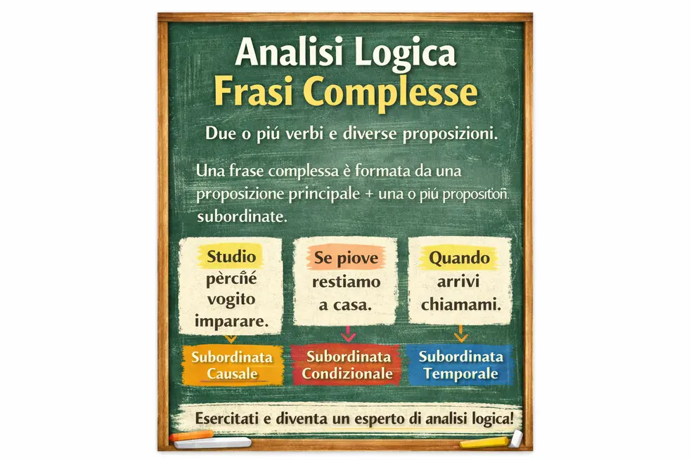 Analisi Logica Frasi Complesse 2 analisi logica delle frasi complesse
